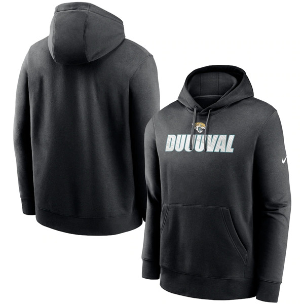 Men's Black Jacksonville Jaguars  Fan Gear Local Club  Pullover Hoodie
